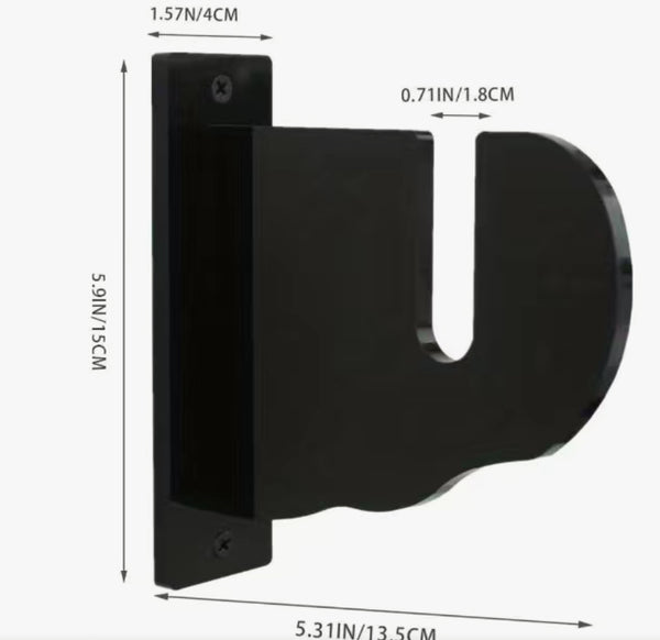 Wall mount bracket Black for skateboard deck or complete display