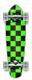 Yocaher Micro Cruiser Checkered Complete Skateboard (Choose Color)