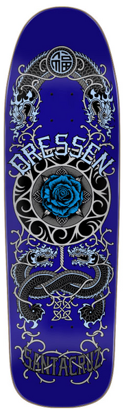 Santa Cruz Dressen Rose Crew One Shaped 9.31 Skateboard Deck