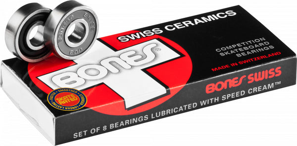 Bones® Swiss Ceramic Skateboard Bearings 8 pack