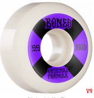 BONES WHEELS OG Formula Skateboard Wheels 100 55mm 4pk White