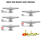 Venture Silver V-HOLLOW Lights  Skateboard Trucks