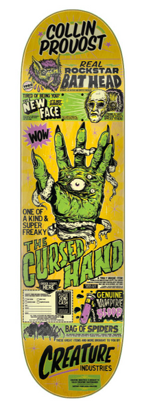 Creature 8.47in x 31.98in Provost Cursed Hand Skateboard Deck