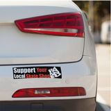 SUPPORT YOUR SKATE SHOP Bumper Sticker
