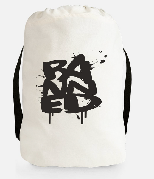BANNED Stacked Cotton Drawstring Bag