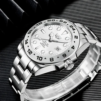 LIGE Stainless Steel Diver Watch