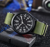 Pin Time Field Watch Green/Black Watch