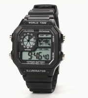 Illuminator Black/Black Digital Watch