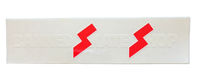 BANNED Skate Shop AC/DC White Sticker