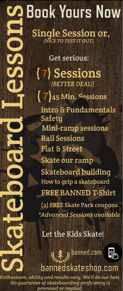 Skateboard Lessons at BANNED (7) Lessons