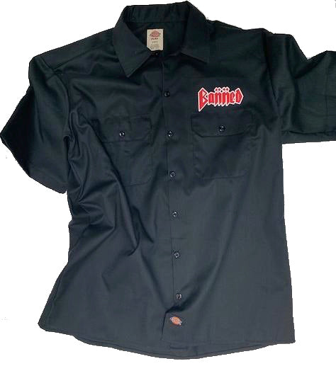 BANNED Service Shirt Dickies Collab Black S/S